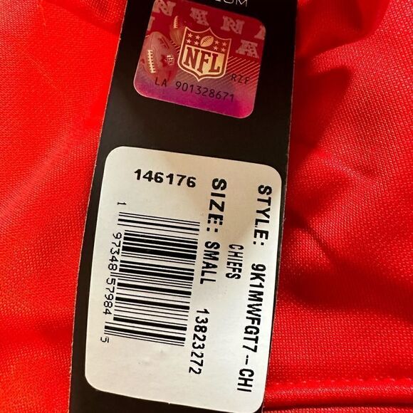 NWT NFL Team Apparel Authentic Red Kansas City Chiefs Hoodie Football - Small - Picture 4 of 9